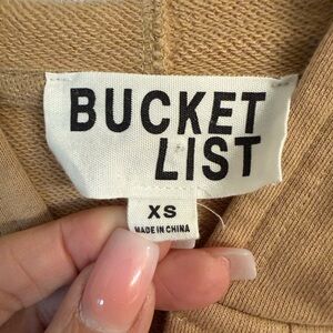Bucket List Tan Sweatshirt